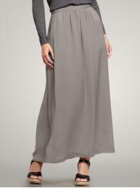 Gathered long skirt