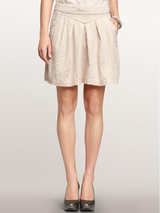Gap Metallic Pleated Yoke Skirt