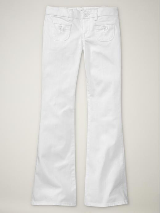 Gap Skinny Flare Jeans White Wash