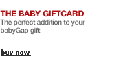 Baby Gap Gift Card - The perfect addition to your babyGap gift