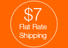 $7 flat rate shipping