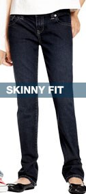 skinny fit. sits just below the waist, slim through leg and thigh, skinny leg opening