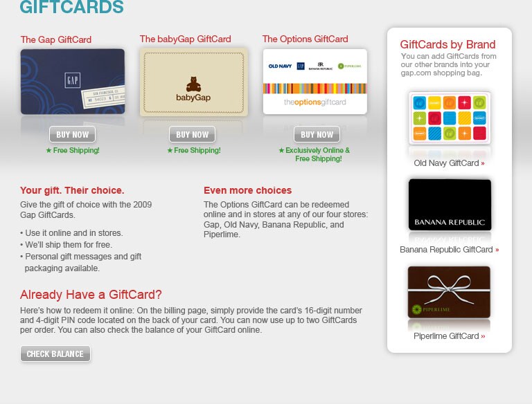 giftcards.