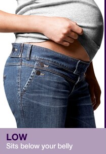 low sits below your belly. no panel: low rise in front, slightly higher in back, hidden adjustments inside waistband. back panel: stretchy back panel provides discreet support, hidden adjustments inside waistband.