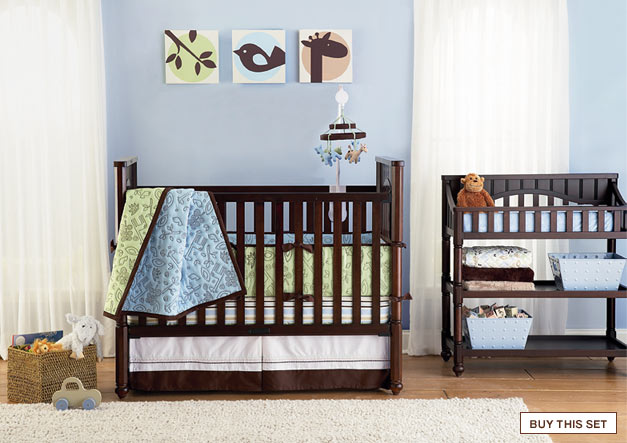 view in a room: organic mix & match collection: mix and match our assortment of organic quilts, sheets, bumpers, and more, for a nursery all his own. buy this set.