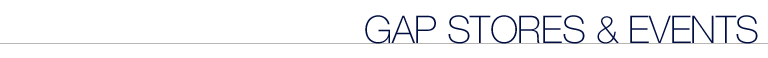 gap stores & events.