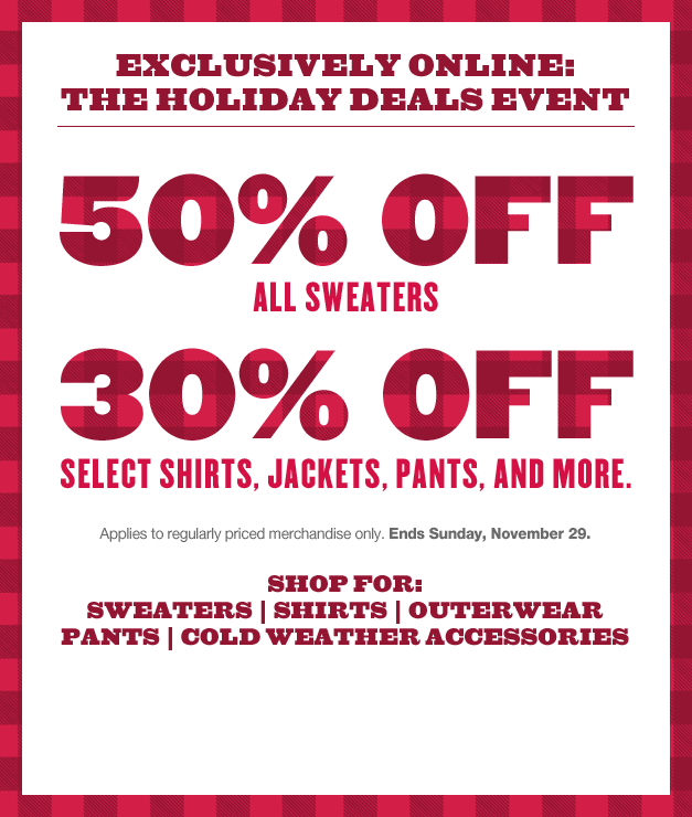 Sweaters for Men & Women, Fleece for Kids & Babies 50% off
