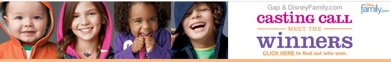 gap & disneyfamily.com casting call meet the winners click here to find out who won.
