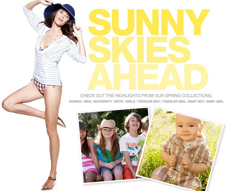 sunny skies ahead. check out the highlights from our spring collections.