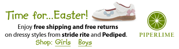 piperlime. time for...easter! enjoy free shipping and free returns on dressy styles from stride rite and pediped.