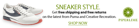 piperlime. sneaker style. get free shipping and free returns on the latest from puma and creative recreation. shop now.