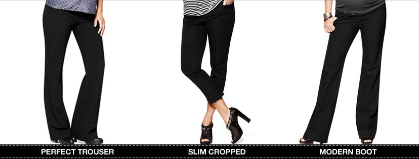 introducing the new premium pant collection, perfect trouser, slim cropped, modern boot.