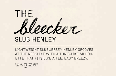 the bleeker slub henley.