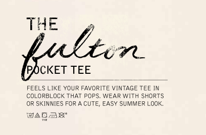 the fulton pocket tee.