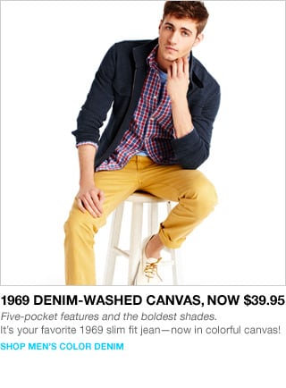 shop men's color denim