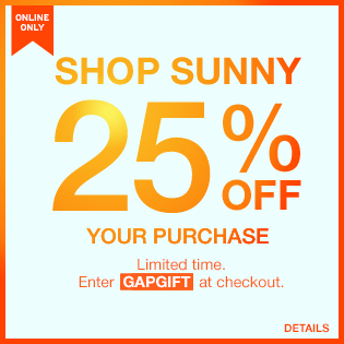 25% off your purchase!
