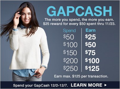 using gap cash