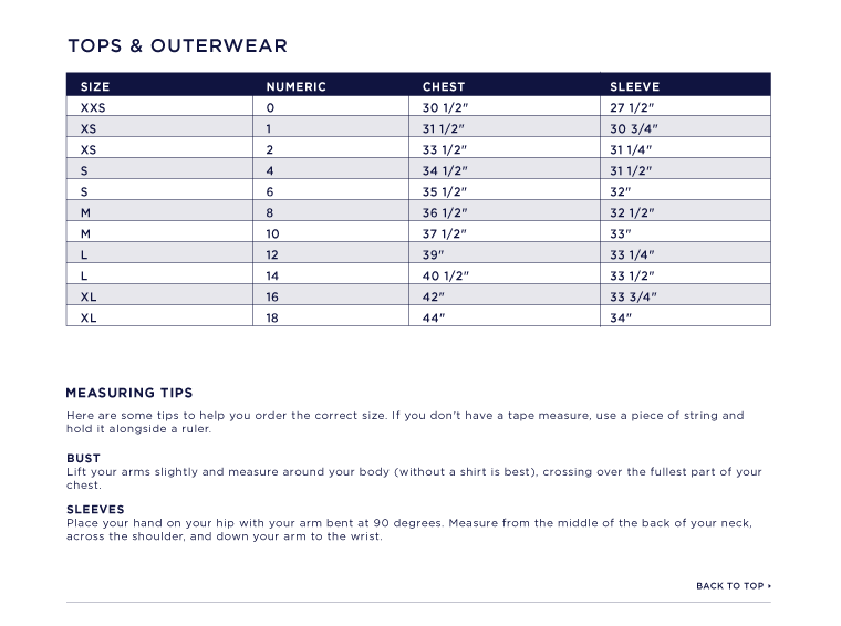 Gap Womens Jeans Size Chart