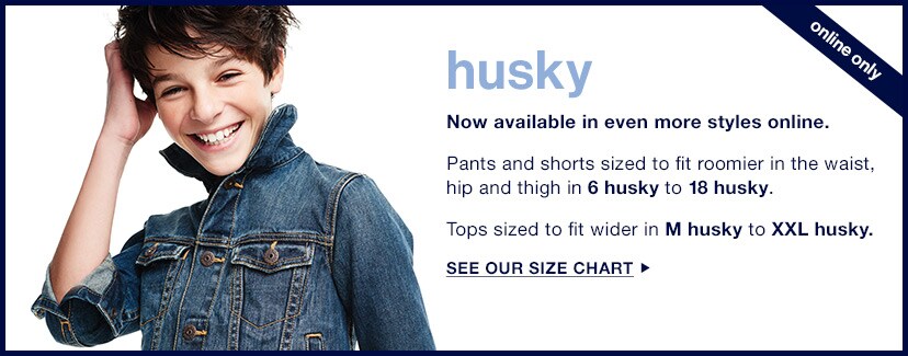 husky boys clothes gap gap jeans size chart