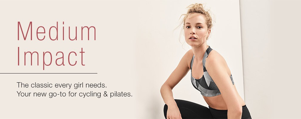 Shop medium impact sports bras