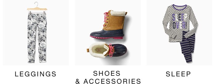 shop girls categories