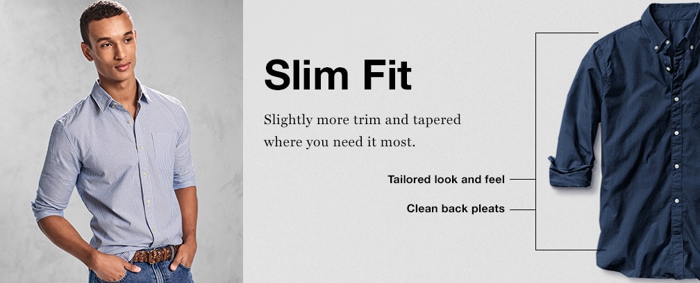 Gap men's slim fit shirts clearance