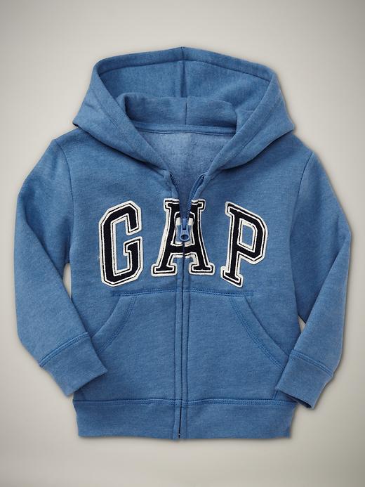 View large product image 1 of 1. Arch logo zip hoodie