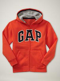 Contrast arch logo hoodie