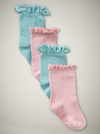 Lace-trim socks (2-pack)