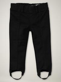 Black denim stirrups