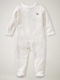 Cozy footed one-piece