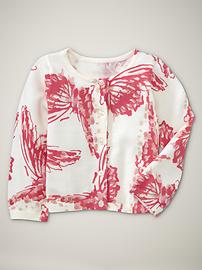 Etched butterfly cardigan