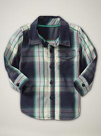 Cafe plaid woven top