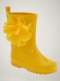 Flower bloom rain boots