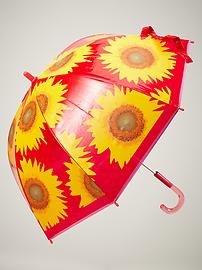 Floral-print bubble umbrella