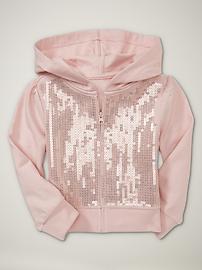 Sequined hoodie