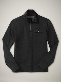 Half mock zip pullover