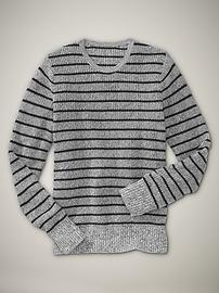 Striped crewneck sweater