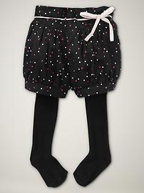 Polka dot short tights