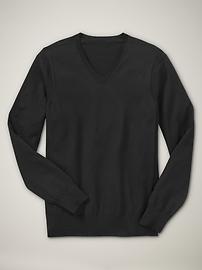 Cotton V-neck sweater