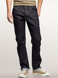 1969 selvage straight jeans (rigid wash)