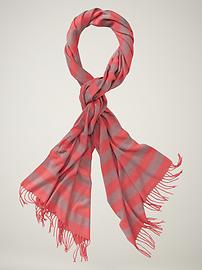 Cozy block-pattern scarf