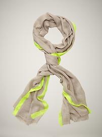 Neon border scarf