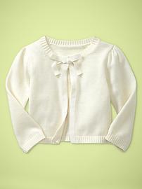 Bow-front cardigan