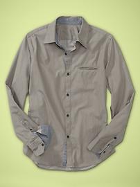 Pinstripe trim shirt