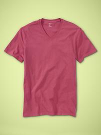 Solid V-neck T