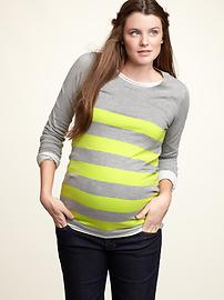 Striped crewneck sweater