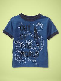 Glow-in-the-dark ringer T