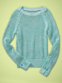 Mesh boatneck sweater