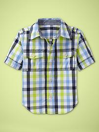 Multi-check shirt